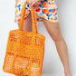 Handtas crochet - orange
