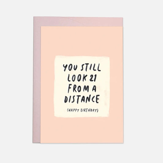 21 distance - greeting card