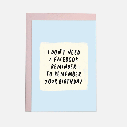 Facebook reminder - greeting card