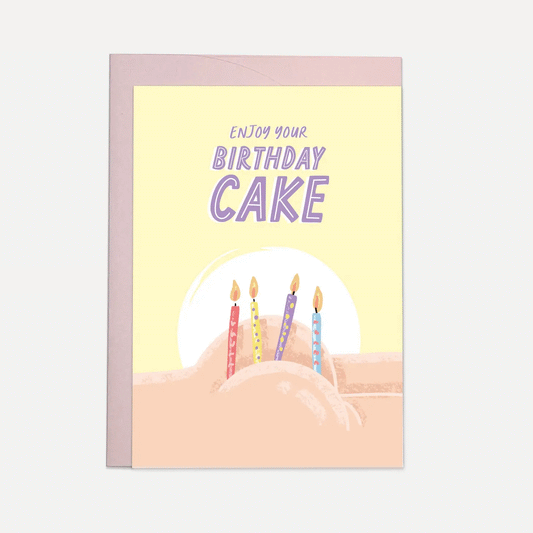 Butt cake - greeting card