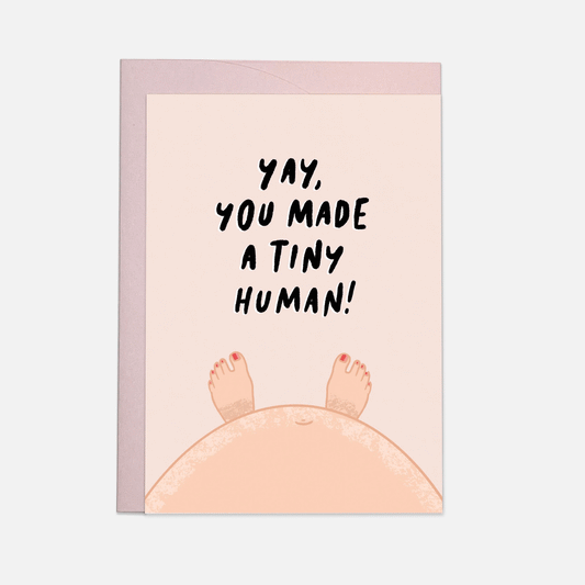 Tiny human - greeting card